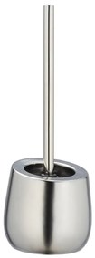 WENKO 24140100 - Perie WC BADI, 13,5 x 38 cm, argintie