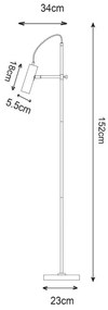 Lampadar / Lampa de podea stil minimalist Tenso