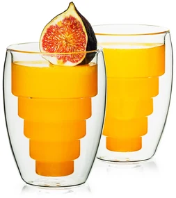 Pahare termo 4Home Pyramide Hot&Cool 250 ml, 2 buc