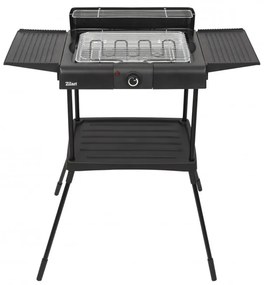 Gratar electric pe suport Zilan ZLN 3789, 2400W, 43x28 cm, Protectie vant, Reglarea gratarului, Negru
