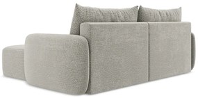 Colțar gri deschis extensibil/cu spațiu de depozitare (cu colț pe partea dreaptă) Kalena – Makamii