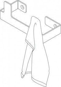 Suport prosop dublu seria Nero ADM_N121