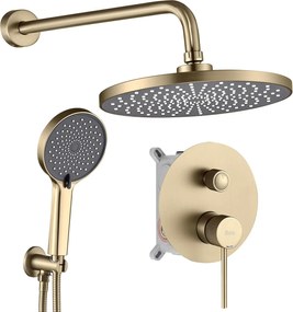 Set de dus incastrat Rea Lungo Stripe Gold Brush + BOX