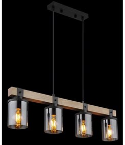 Lustră pe cablu LILA 4xE27/60W/230V Globo 15555-4H