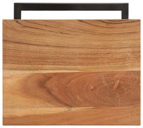 Mese laterale, 2 buc., 31,5x24,5x64,5 cm, lemn masiv de acacia 2, lemn masiv de acacia