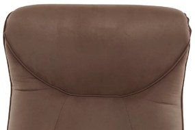 Fotoliu relaxant, cu funcţie electrică de vibraţie, textil maro, SUAREZ
