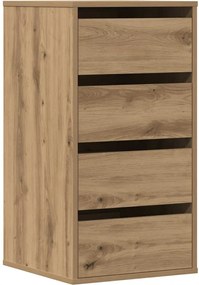 vidaXL Dulap colț sertare stejar artizanal 40x41x76 cm lemn prelucrat