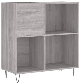 831778 vidaXL Dulap pentru discuri gri sonoma 84,5x38x89 cm lemn compozit