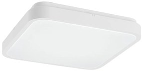 Plafoniera LED baie IP44 Alenzo 29x29cm alb