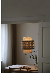 Lustră în culoare naturală cu abajur textil/cu abajur din iută ø 45 cm Ano – Markslöjd