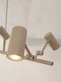 Lustra suspendata cu Spoturi reglabile Montreux 6L sand