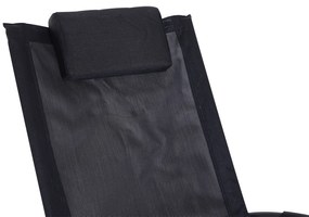 Outsunny Scaun Balansoar Modern pentru Exterior, Material Textilen Durabil, Design Ergonomic, Negru, 154x80x84cm | Aosom Romania