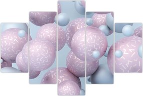 Tablou abstract - Bile în pastel (150x105 cm)