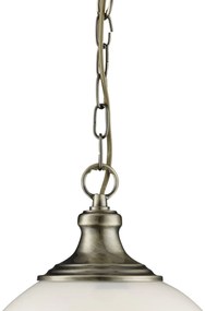 Lustra / Pendul design clasic Avalon alama antic / opal 3051AB SRT