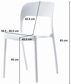 Scaun IPOS din plastic negru