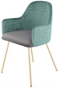 Scaun tapitat Richard verde/gri