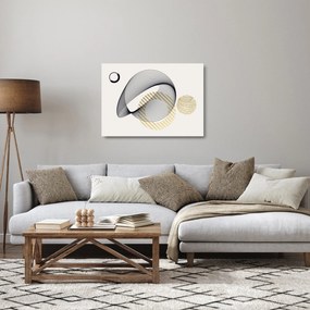 Tablou pe sticlă - Forme geometrice N⁰3 (70x50 cm)