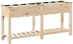 vidaXL Vază pentru Grădină Bej 161,5 x 45 x 76,5 cm Lemn de Brad Solid