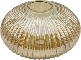 Lustră suspendată pe cablu MILOU 1xE27/15W/230V auriu/bej fumuriu
