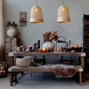 Banca din lemn, cu aspect rustic, Grimaud - Uno