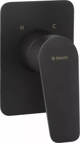 Baterie dus monocomanda incastrata Deante Jasmin negru fara comutator de dus