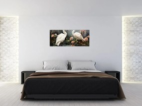 Tablou - Macarale albe (120x50 cm)