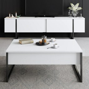 Măsuță de conferință Luxe White and Black