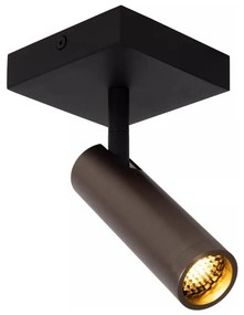 Lucide 22974/01/15 - Spot orientabil GRADO 1xGU10/40W/230V maro/negru