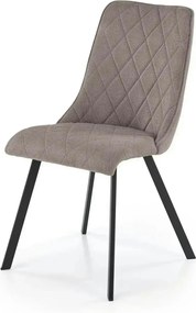 Scaun K561, gri/negru, stofa clasica/metal, 44x58x85 cm