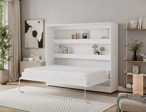 Pat rabatabil Devesto Horizontal Wall 140 alb, 200x140 cm – Alb