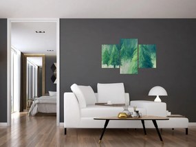 Tablou - Conifere pictate (90x60 cm)