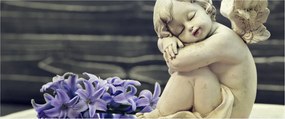 Tablou - Înger cu floare (120x50 cm)
