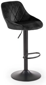 Scaun de bar Archer, negru