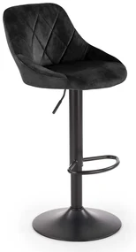 Scaun de bar Archer, negru