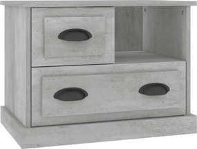 vidaXL Noptieră, gri beton, 60x39x45 cm