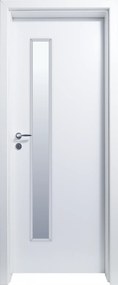 Usa HDF cu toc reglabil din MDF PAL - Colectia GOLD 1.4 - Culoare Alb Toc fix drept 90mm, Alb, Folie Decor