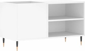 vidaXL Dulap de discuri, alb, 85x38x48 cm, lemn prelucrat