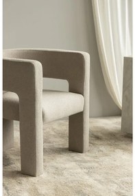 Fotoliu de design bej-gri ALPHA LOOP