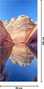 Fototapet pentru ușă - Valuri din Arizona (95x205cm)