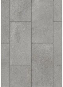 Mexen Grey Leaf mostră de panouri din vinil 610 x 305 mm SPC 6,5 mm, strat de bază IPEX 1,5 mm, 4 V-Fuga, Ardezie - F1163-S