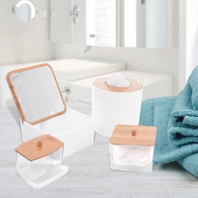 Coș de gunoi alb din plastic 1,6 l Whitney – Orion