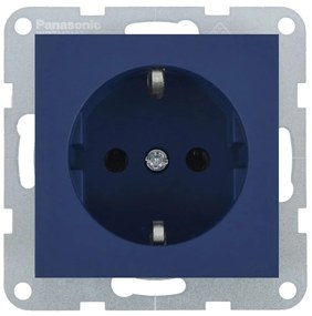 Priza simpla cu impamantare 16A, IP20, Ocean, Panasonic Karre Plus 55 Soft Touch
