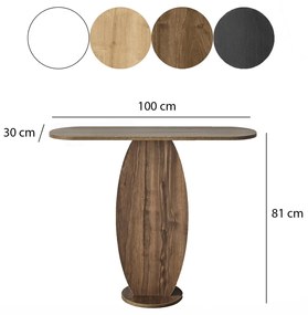 Masă de cafea Ellittica Walnut