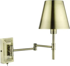 Där Lighting KEN0775 - Lampă de perete flexibilă KENSINGTON 1xE14/25W/230V alamă