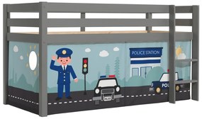PINO PAT SEMI-INALT și cortină Poliție.