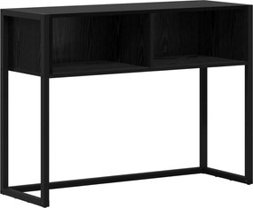 vidaXL Masă laterală Stejar Negru 100 x 36 x 75 cm Lemn compozit