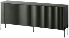 Comoda VERA, negru, PAL laminat, 190x40x80 cm