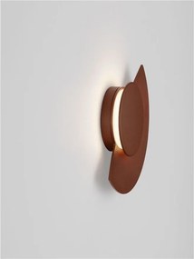 Aplica perete exterior lumina indirecta IP54 LED 2700K Gloo corten