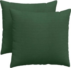 vidaXL Perne pentru canapea 2 pcs Verde închis 50 x 50 cm