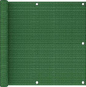 vidaXL Paravan de balcon, verde deschis, 90x300 cm, HDPE